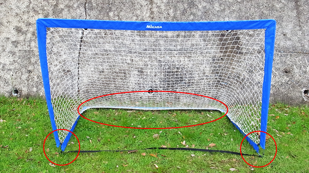 ミカサ(MIKASA) サッカー フットサル ポップアップゴール 折りたたみ クイを打つところ